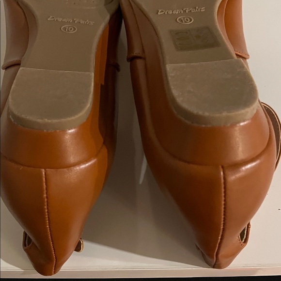 Dream Pairs Women's Tan Flats With Ankle Straps Size 10 - Picture 8 of 15